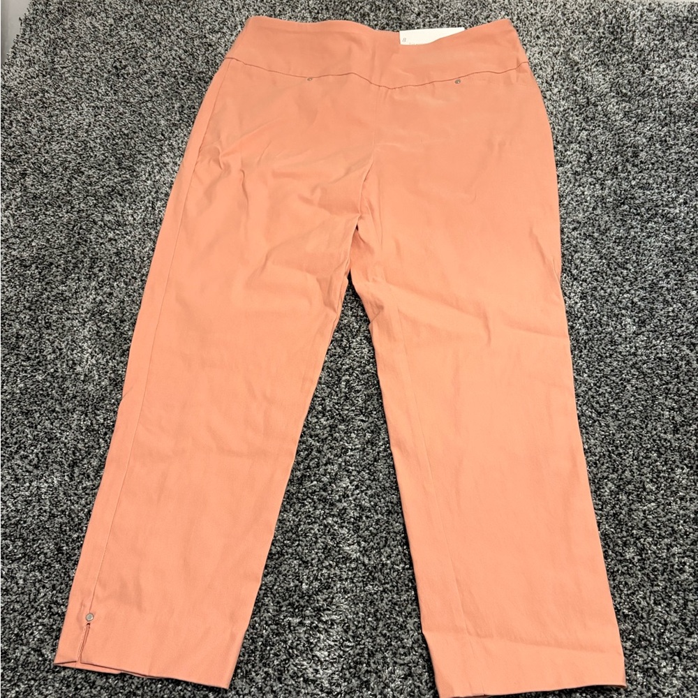 NWT Cato Peach Cropped Pants woman’s size 8